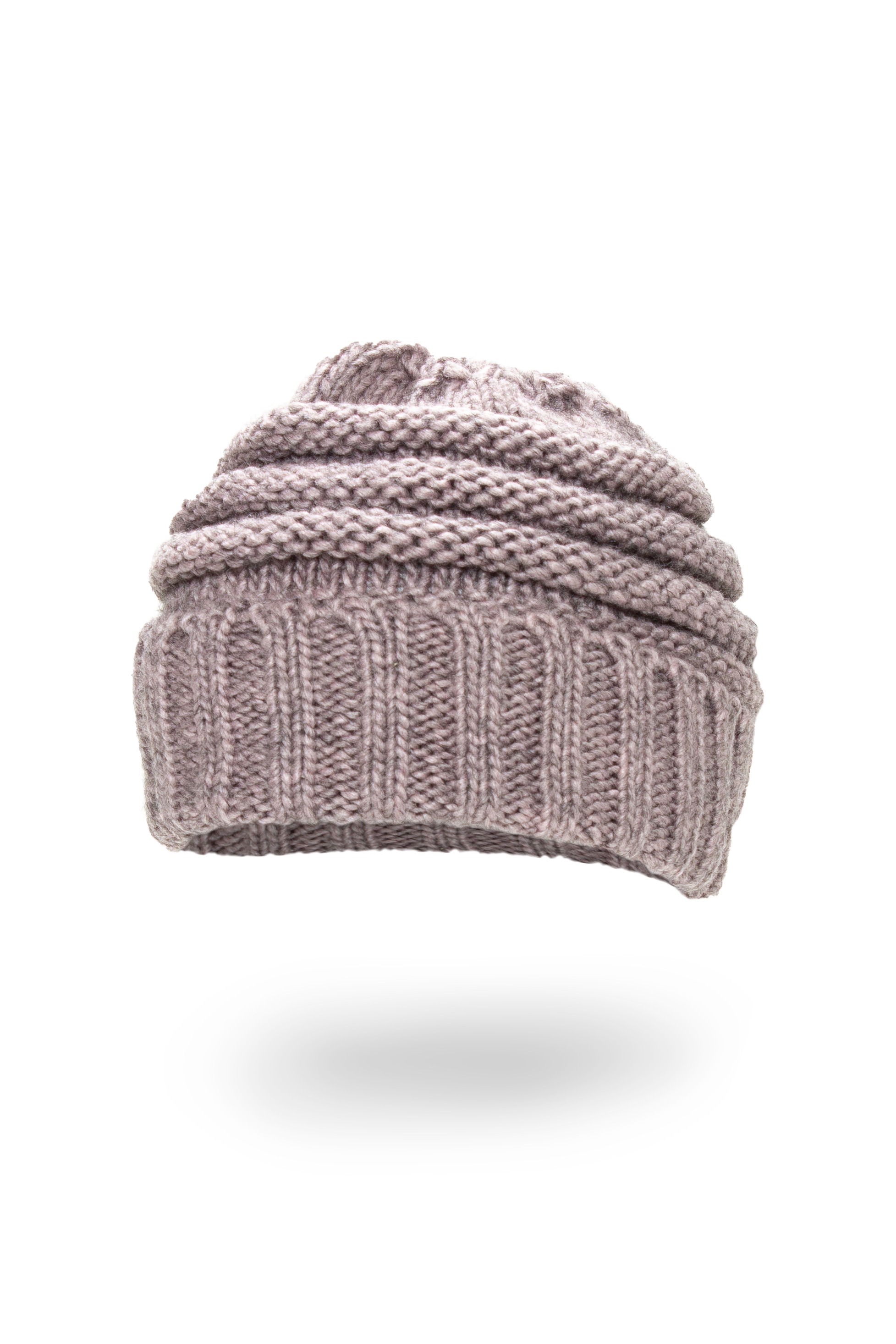 CUFFIA MAGLIA A COSTE 60%ACR 30%MOHAIR 10%LANA MADE IN ITALY