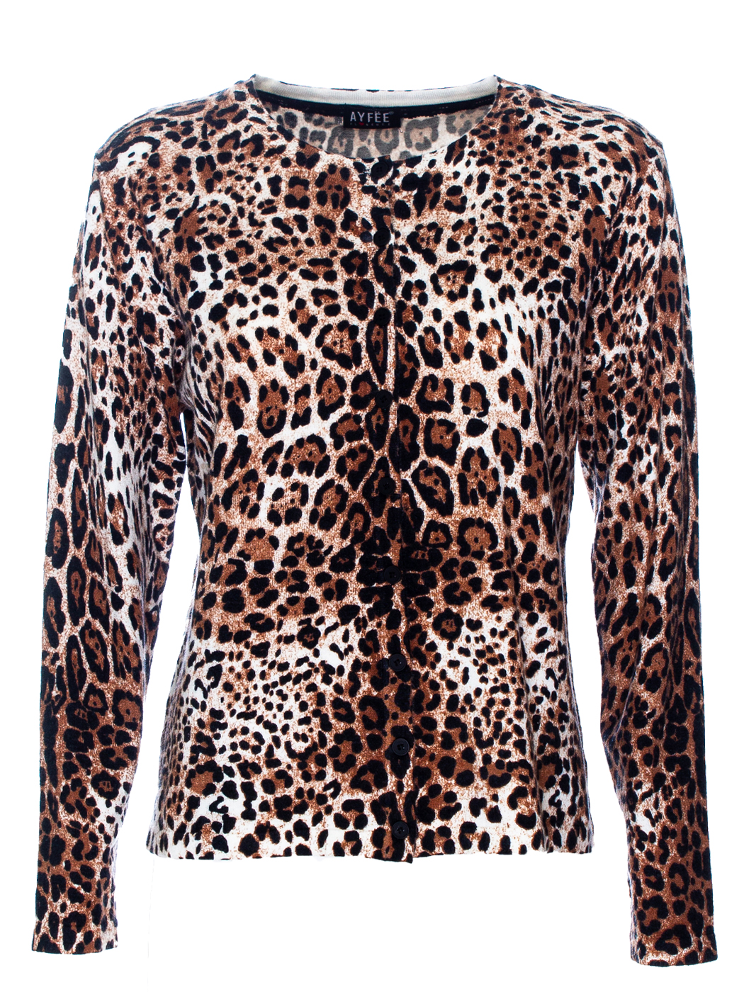 CARDIGAN STAMPATO ANIMALIER, 2 TG