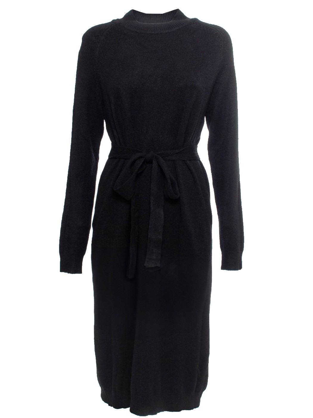 ABITO LUNGO MAGLIERIA C/CINTURA,2 TG (S/M+L/XL), 50%VI 28%PL 22%NY, MADE PRC