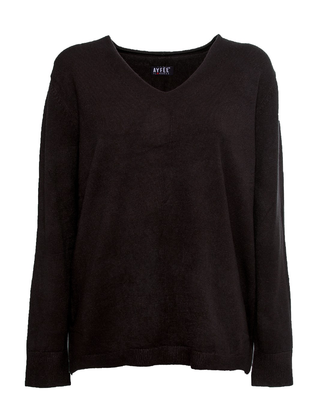 MAGLIA SCOLLO A V SPACCO RETRO,2 TG (S/M+L/XL), 50%VI 28%PL 22%NY, M. PRC
