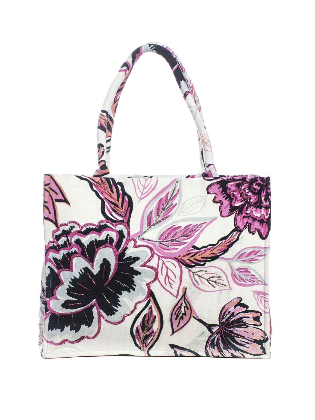 SHOPPING FLOWERS AND FRAME PRINT+EMB