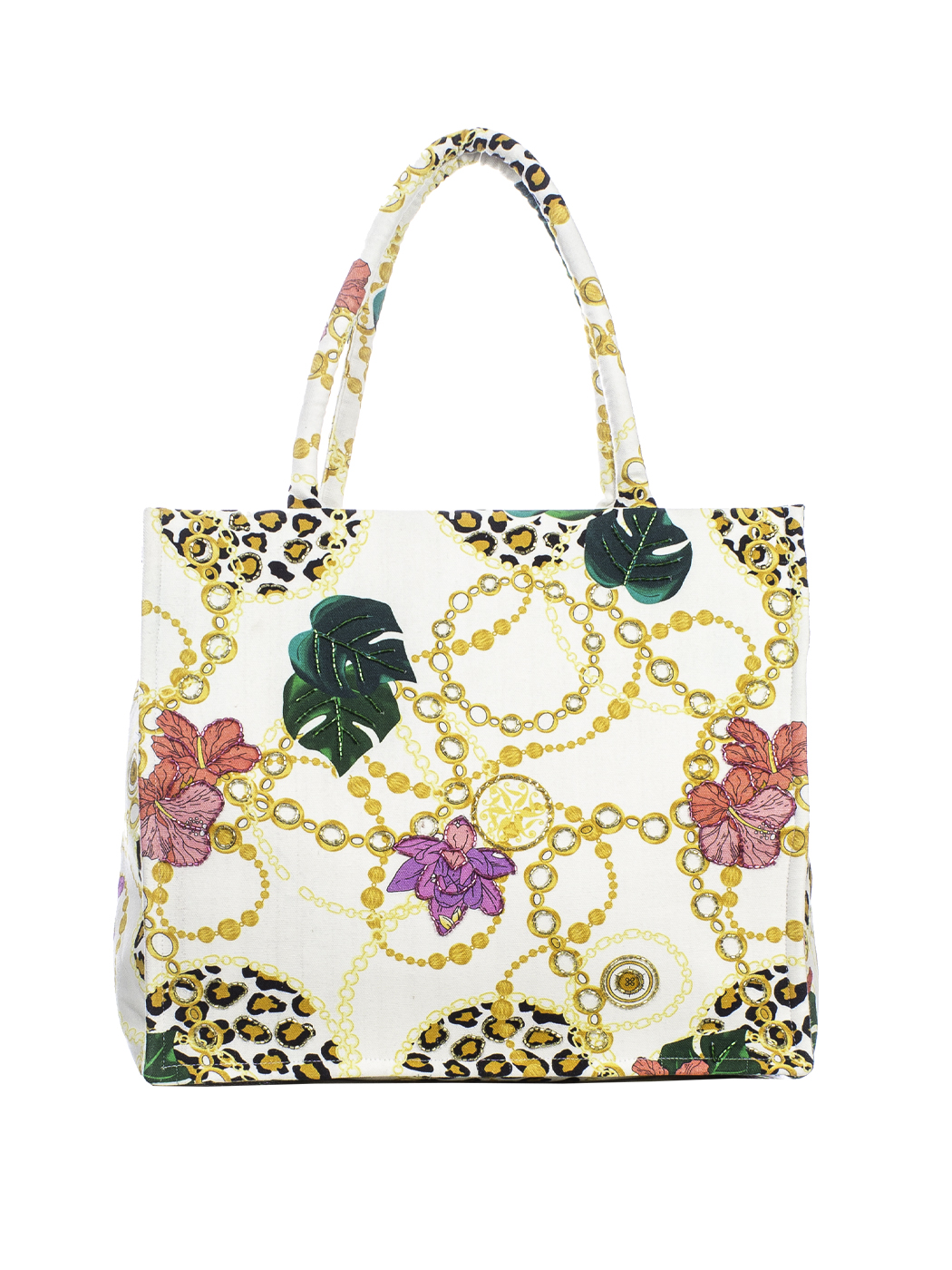 SHOPPING BAROQUE PALMS PRINT+EMB