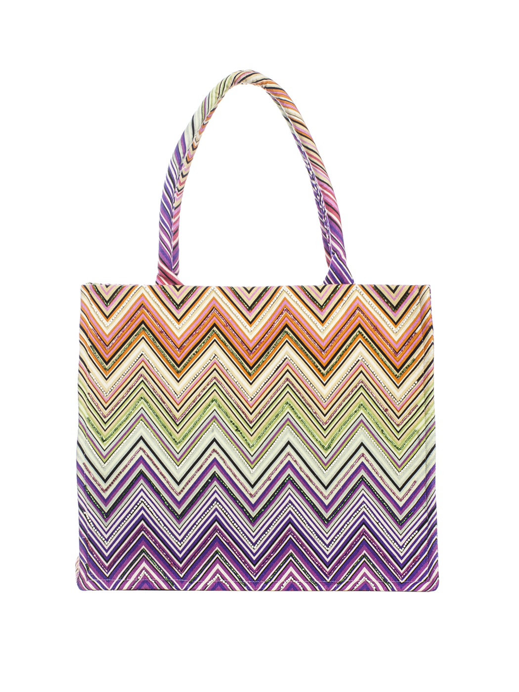 SHOPPING PINK CHEVRON PRINT+EMB