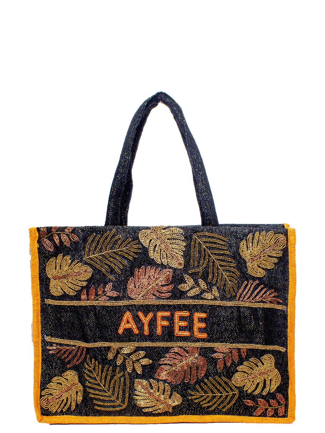 SHOPPING BLACK+LOGO+EMBROIDERY 100% COTONE MADE IN INDIA