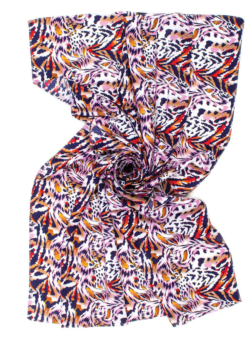 PAREO MIXED ANIMALIER PRINT, 100X180 CM