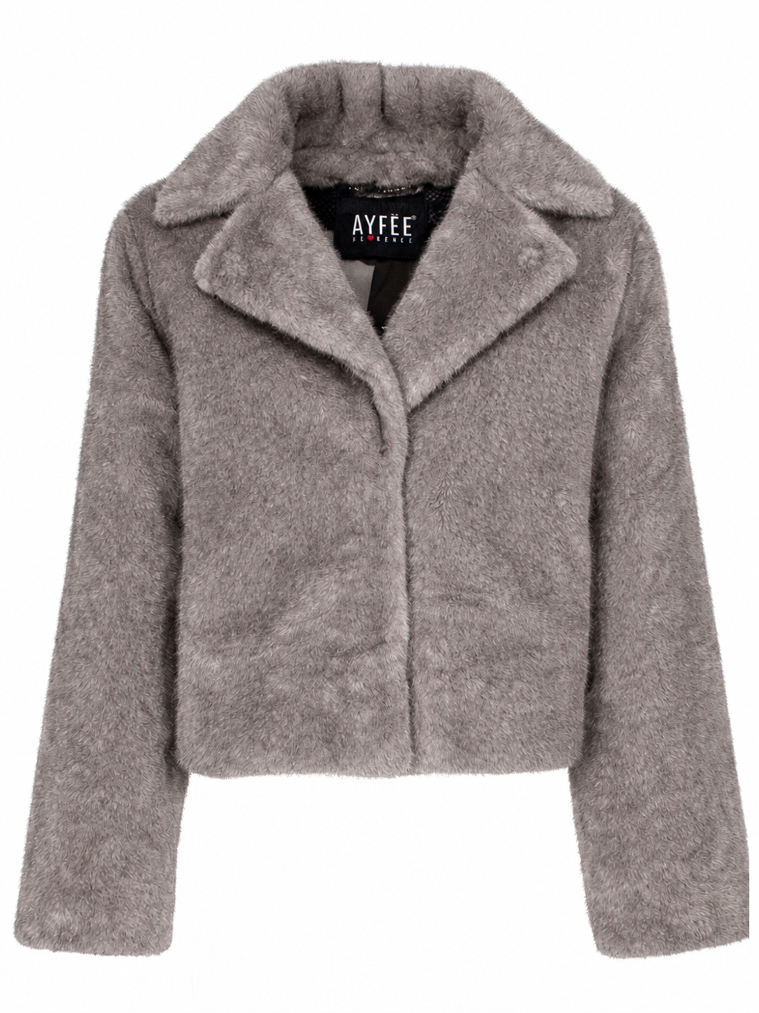 GIACCA FAUX FUR FAKE MINK,,4 TG,100%PL,MADE IN PRC - GREY