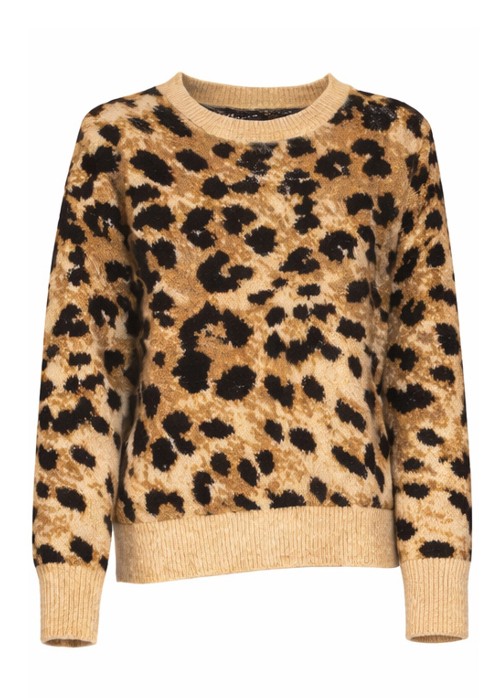 MAGLIA ROUND NECK JACQUARD ANIMALIER , 3 TG 5%WO93%PL2%EL,M PRC 