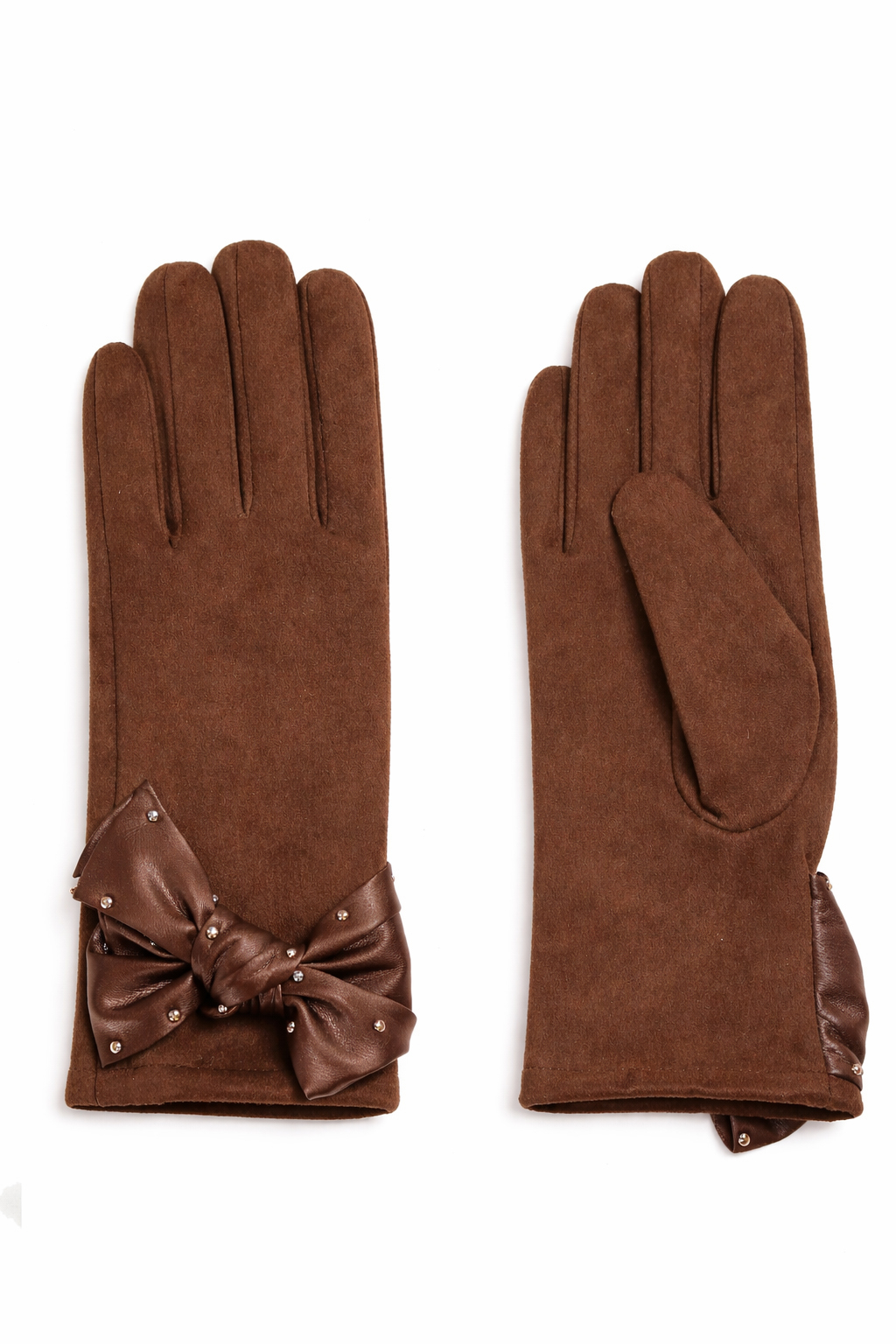 GUANTO DETTAGLIO FOCCO 100%PL MADE IN PRC                                      - BROWN