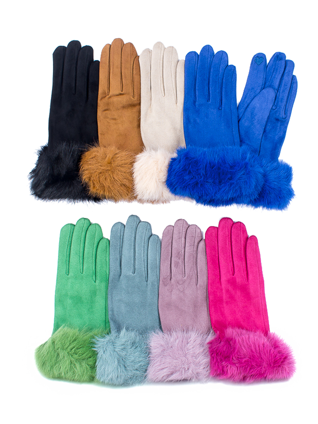 GUANTO POUF PELLICCIA BOX 12 PZ, TG UNICA