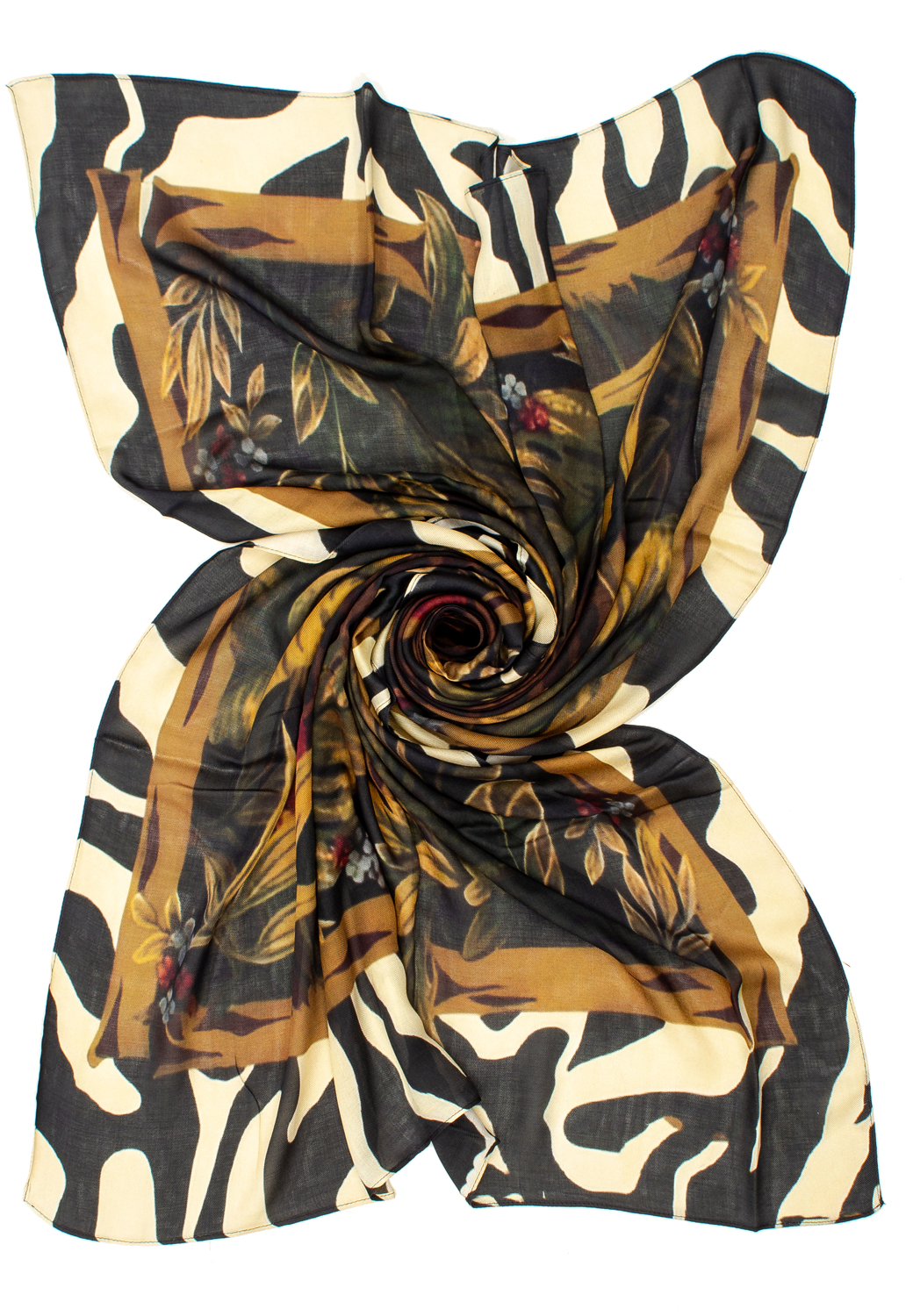 STOLA STAMPA ANIMALIER, 100%MODAL, 90X180, MADE IN PRC    