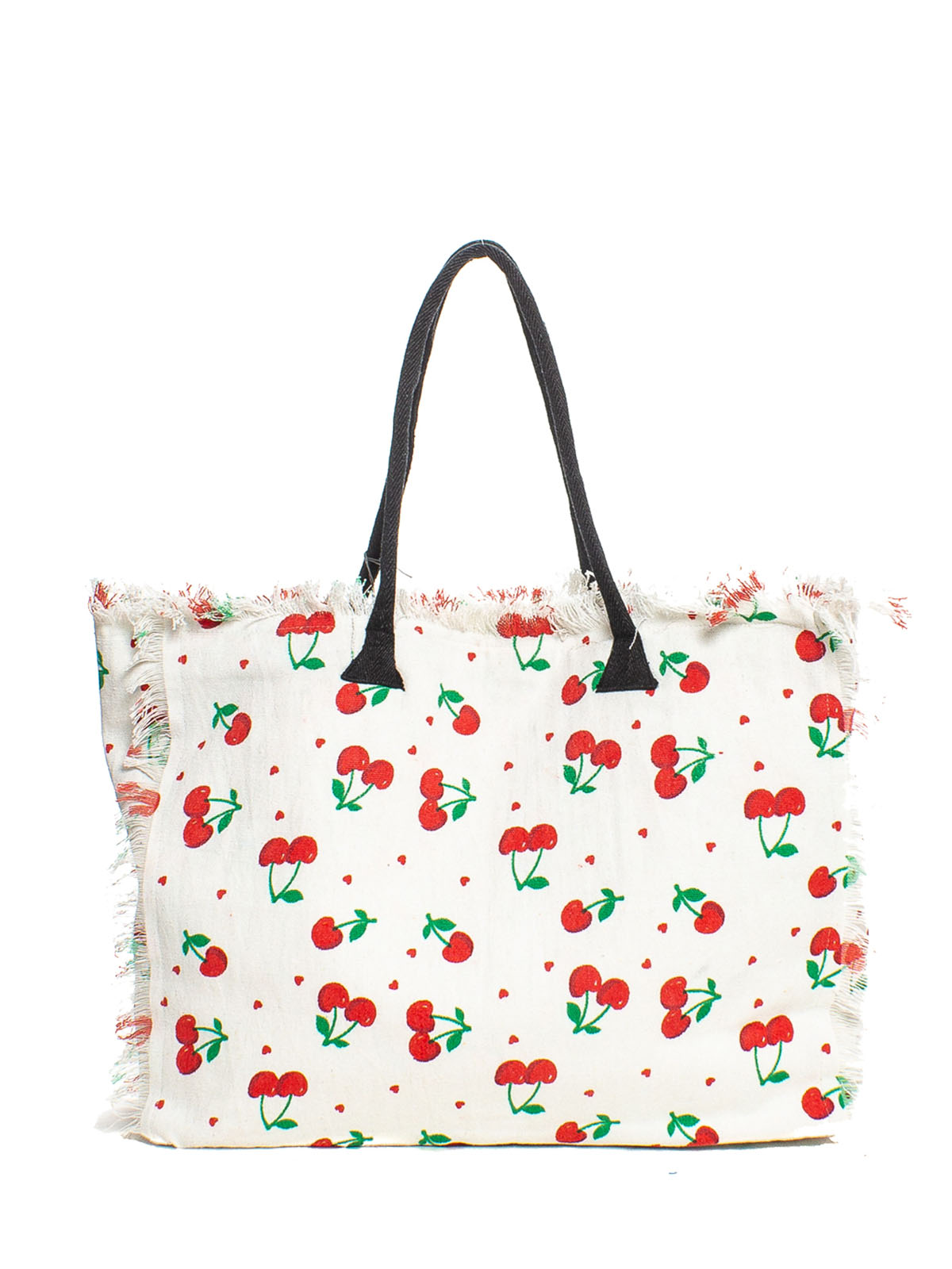 BORSA CHERRY FRANGE, 100% CO, MADE IN INDIA