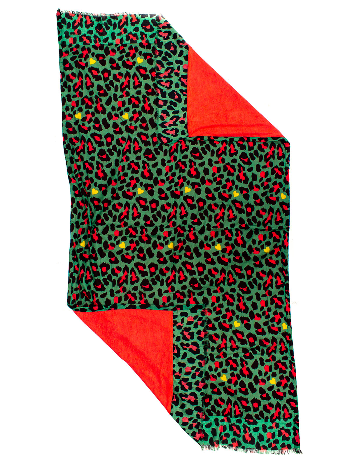 BEACH TOWEL ANIMALIER E CUORE CM 100X180, 50% COTONE 50 %POLYESTERE,  M.INDIA