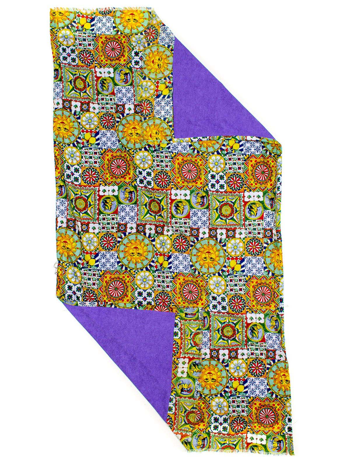 BEACH TOWEL STAMPA SICILIAN, CM 100X180, 50% COTONE 50 %POLYESTERE,  M.INDIA