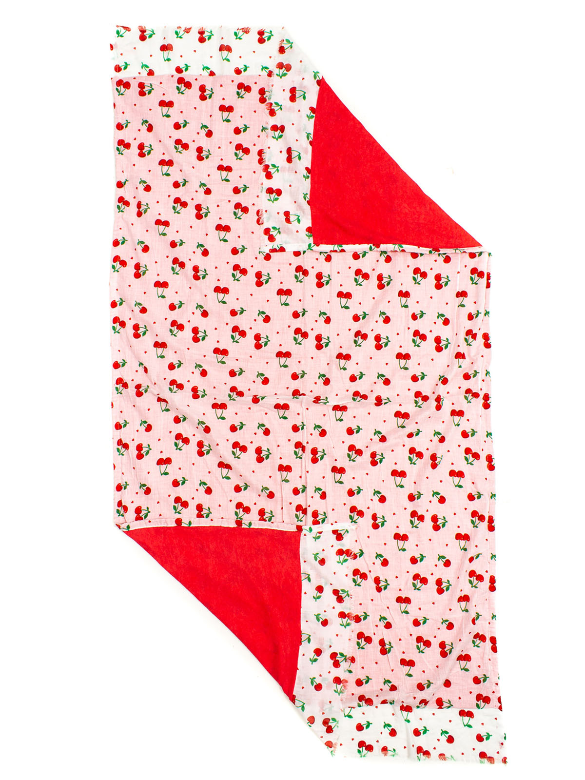 BEACH TOWEL STAMPA CHERRY, 100X180 CM 50% COTONE 50 %POLYESTERE, MADE IN INDIA