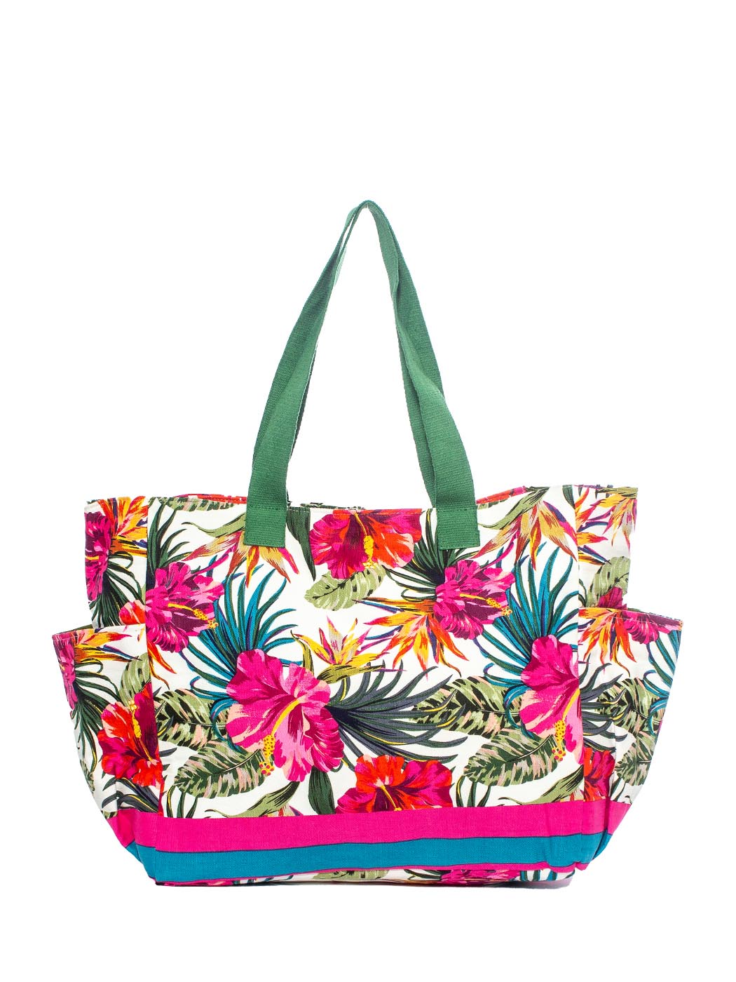 SHOPPING TROPICAL WHITE 100%COTONE MADE IN INDIA