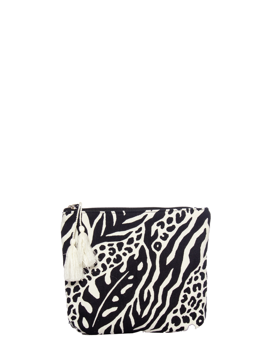 POCHETTE ZEBRA & PALMS 100%CO MADE IN INDIA