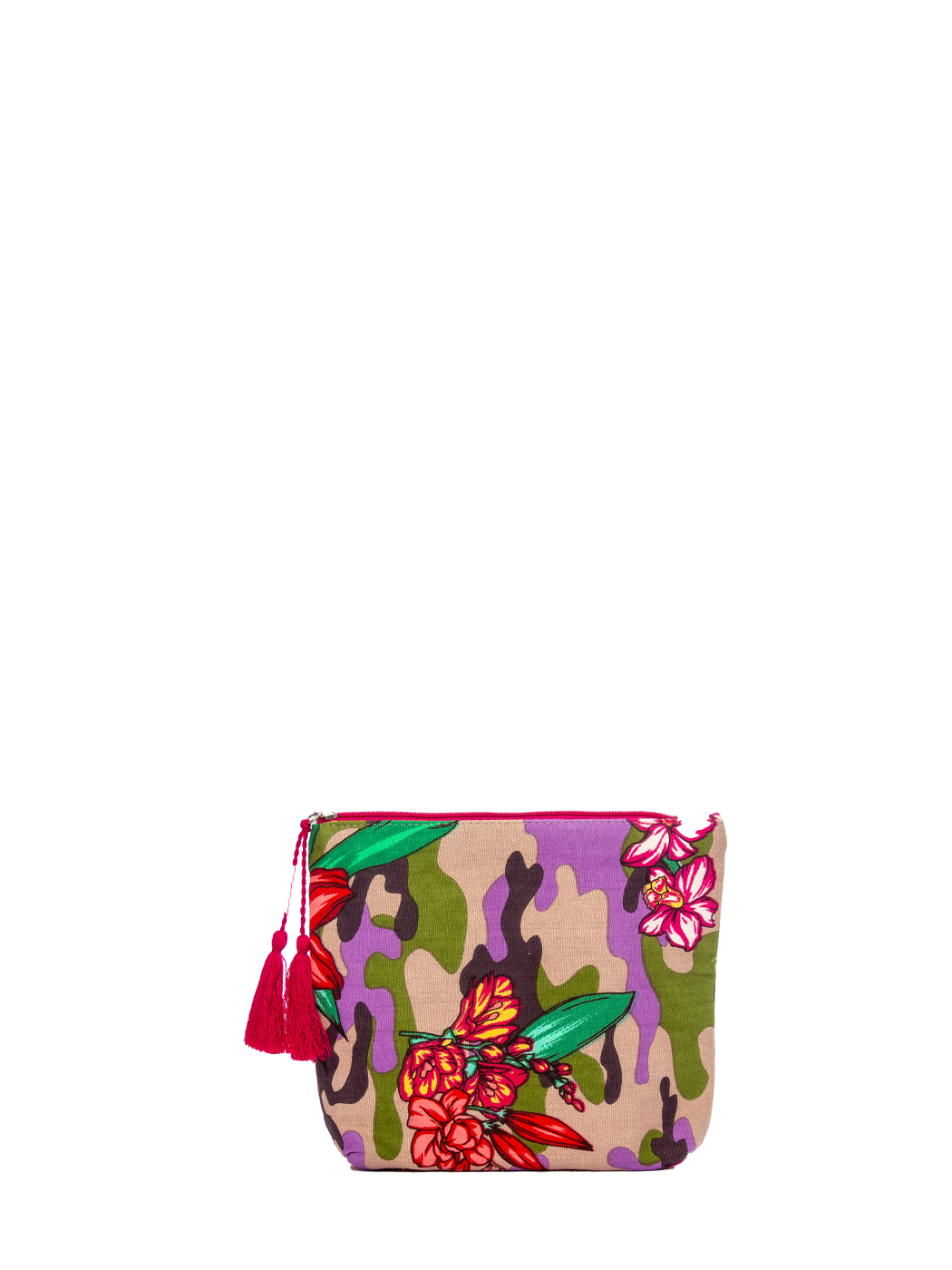 POCHETTE CAMOUFLAGE & FLOWERS PRINT 100%CO MADE IN INDIA