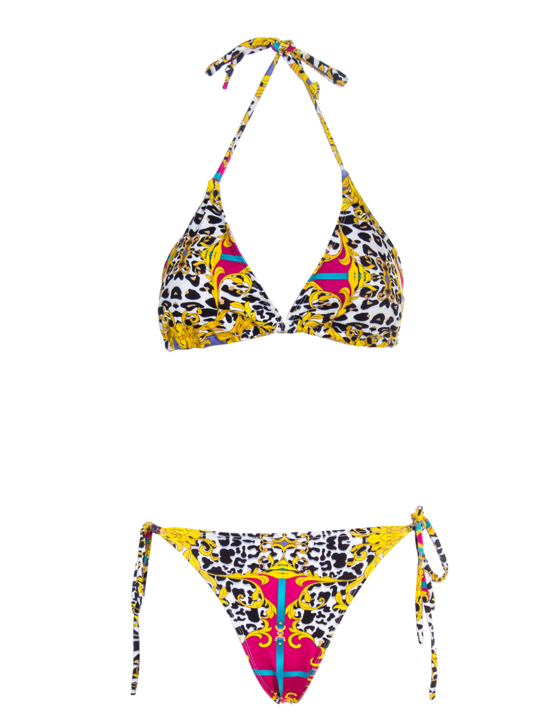 TWO PIECE SWIMSUIT VERSUS MULTICOLOR, 3 TG