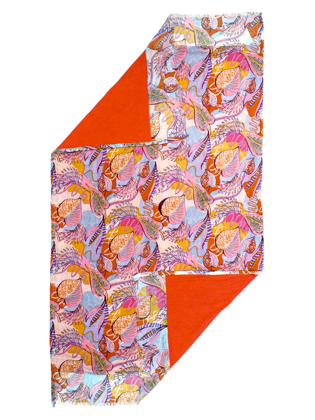 BEACH TOWEL PINK PALMS,100X180