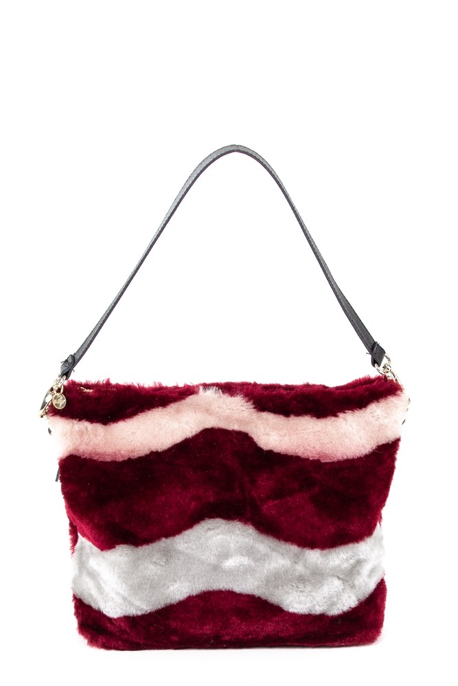 Borsa pelliccia - BORDEAU