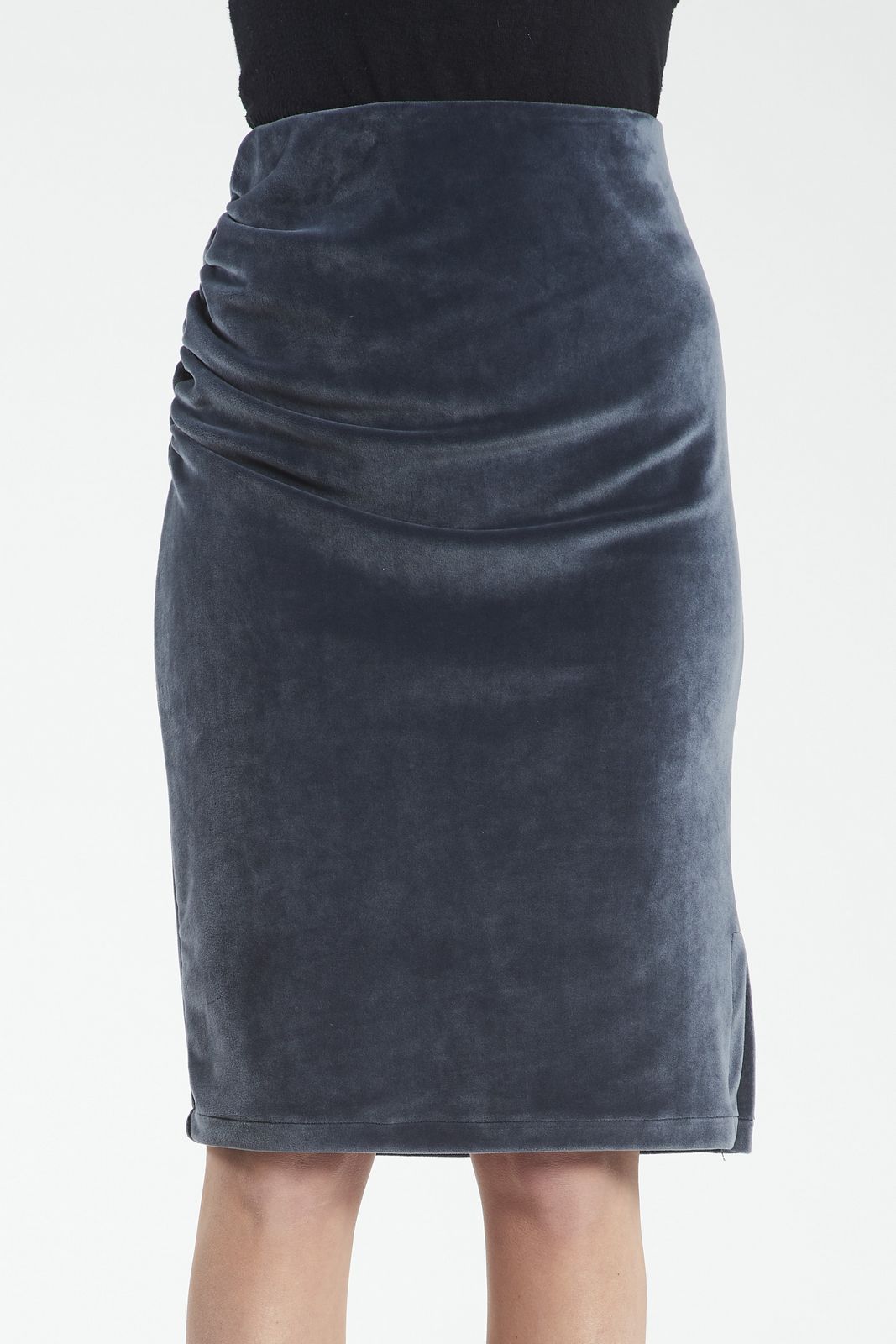 Gonna velluto - GRIGIO
