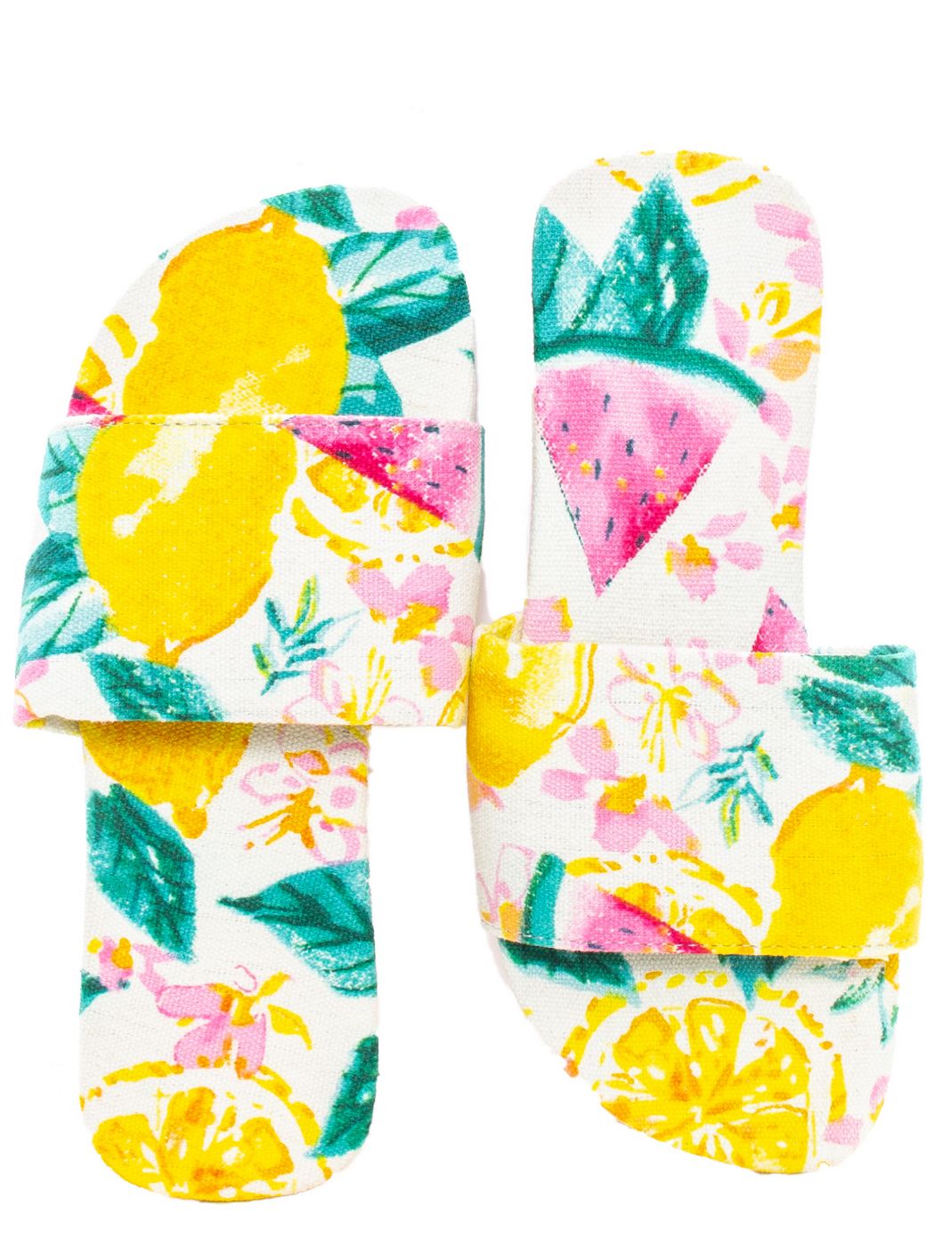 SLIPPERS FRUITS, BOX 9 PZ  (1/36-2/37-2/38-2/39-1/40-1/41), 50% CO 50%EL ,M.INDA