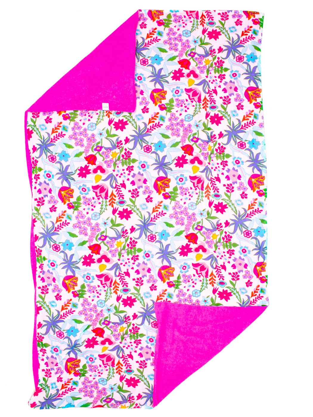 BEACH TOWEL BATIK FLOWER, 100X180 , 50% CO 50% POLY, M.INDIA

