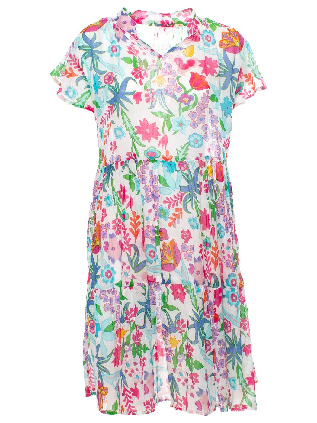 ABITO BATIK FLOWER, 2 TG.100% COTONE, MADE IN INDIA
