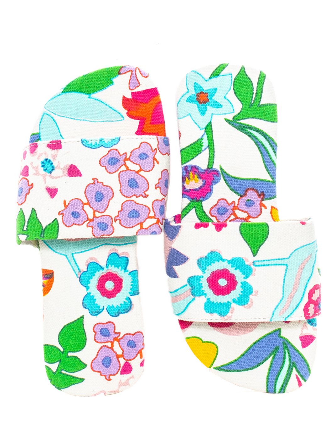 SLIPPERS BATIK FLOWER, BOX 9 PZ (1/36-2/37-2/38-2/39-1/40-1/41), 50% CO 50%EL