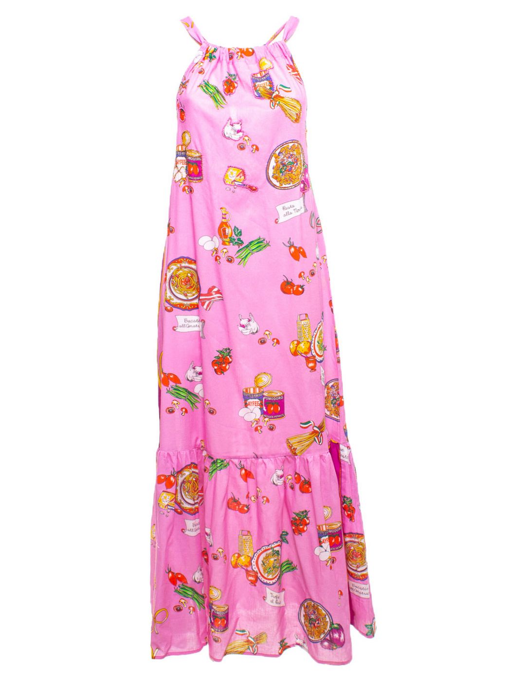 ABITO SENZA MANICHE SPAGHETTI PRINT, 100%CO, 4TG M.INDIA