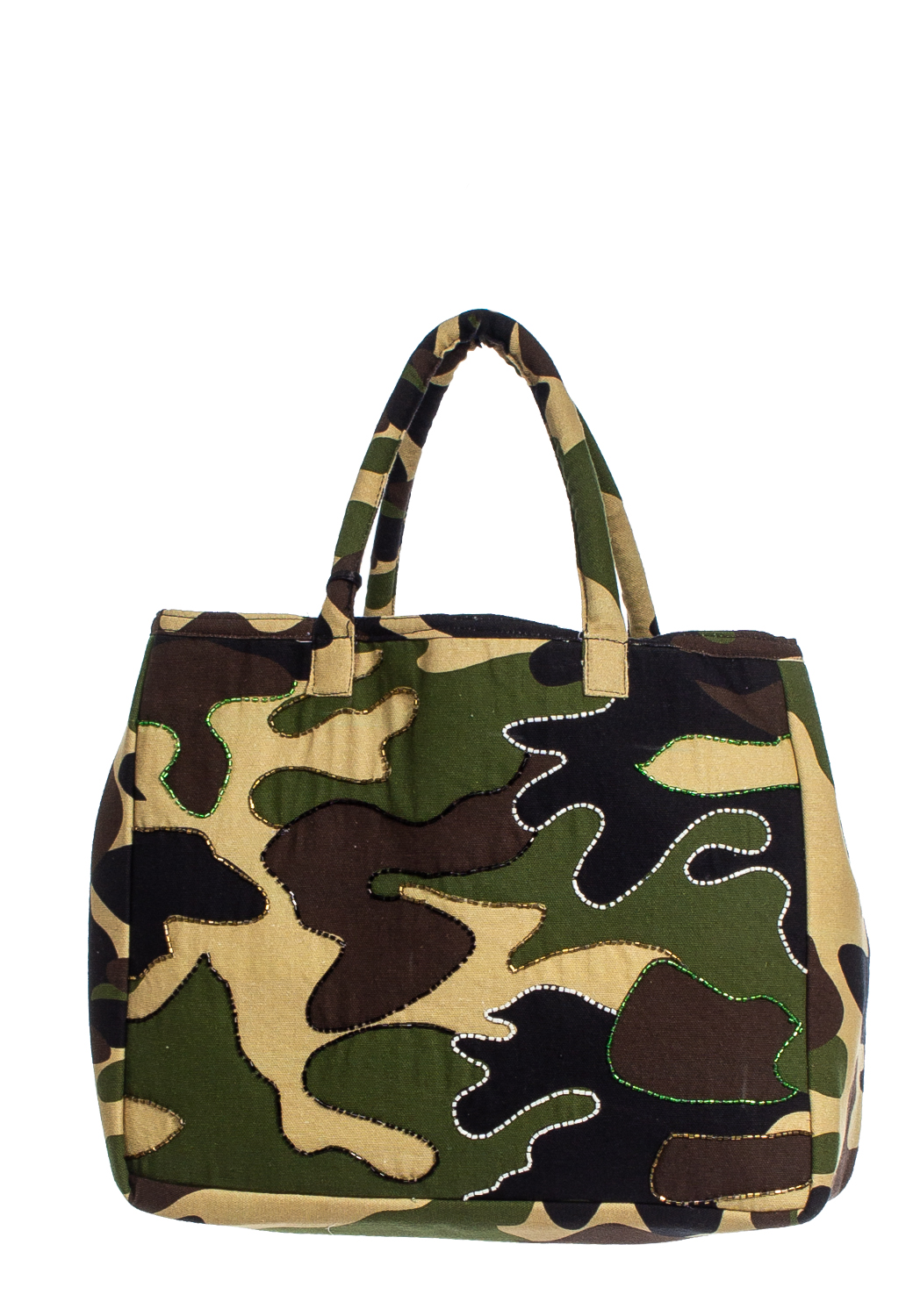 SHOPPING CAMOUFLAGE PRINT + EMB