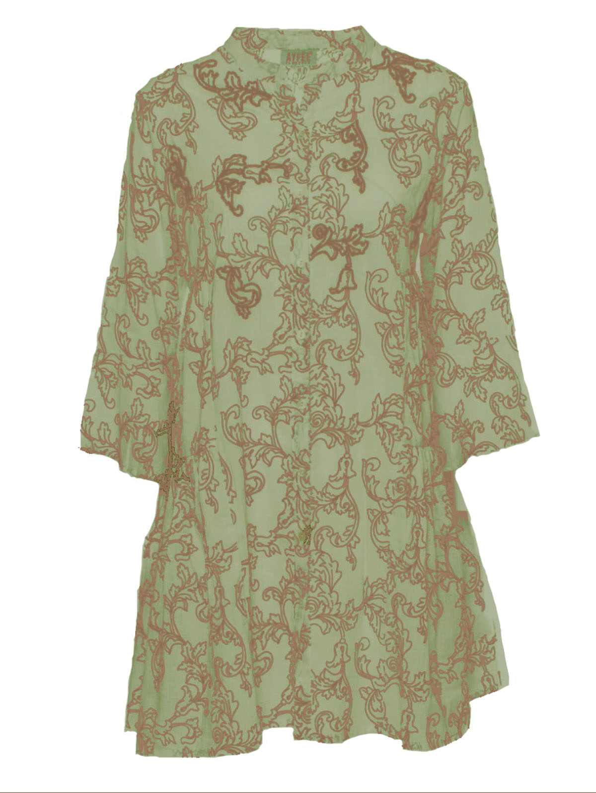 KAFTANO CORTO FLOK+RICAMI  4 TG 100%COTONE MADE IN INDIA